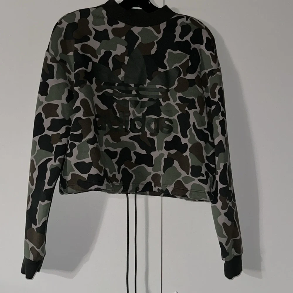 {EUC} ADIDAS Originals Camo Trefoil Sweatshirt - Picture 8 of 12